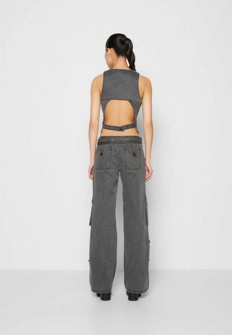 The Ragged Priest STOMPER TROUSERS - Cargohose - Washed Black – Bild 3