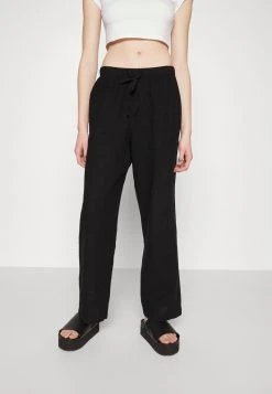 Monki VIVVI TROUSERS - Stoffhose - Black