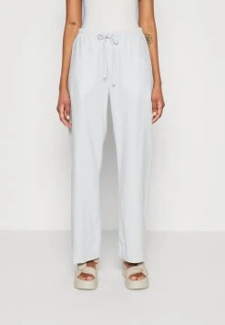 WEEKDAY MIA TROUSERS - Stoffhose - Blue Dusty Light