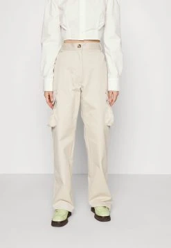 ELLEME GABARDINE TROUSERS - Stoffhose - Beige