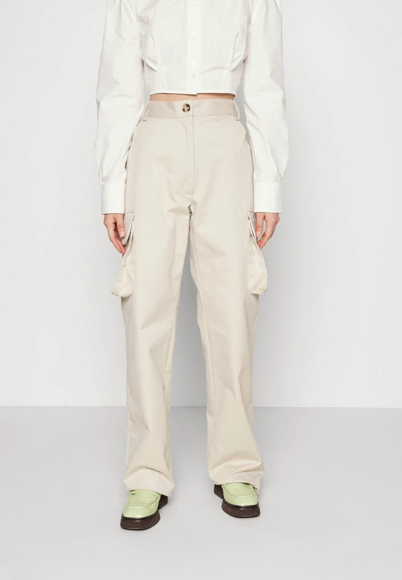 ELLEME GABARDINE TROUSERS - Stoffhose - Beige