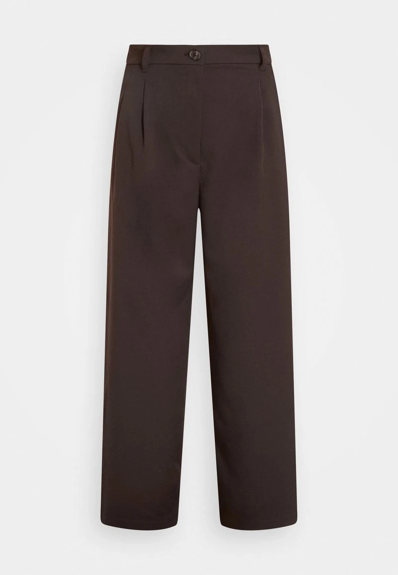 Monki GINNY TROUSERS - Stoffhose - Brown Dark Brun – Bild 5