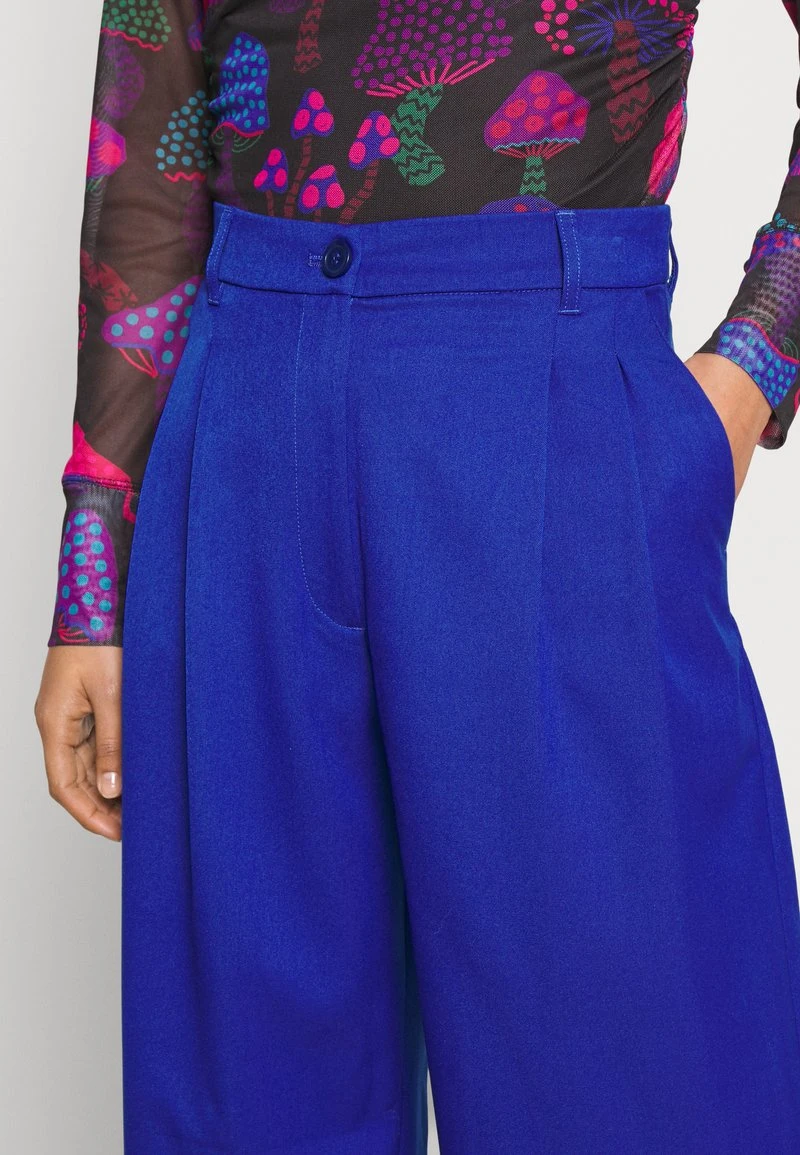 Monki GINNY TROUSERS - Stoffhose - Blue Dark – Bild 5