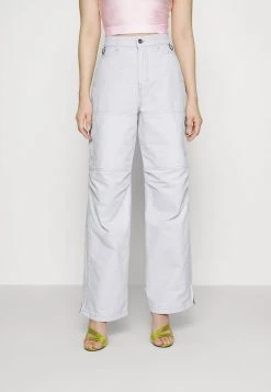 Wood Wood BRITNEY TROUSERS - Stoffhose - White