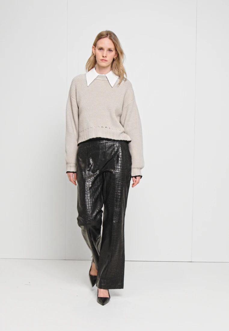 JESS TROUSERS - Stoffhose - Black Shinny – Bild 2