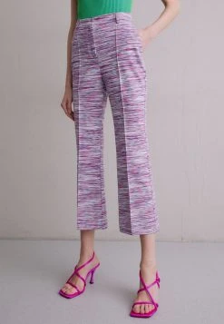 Missoni TROUSERS - Stoffhose - White,fuxia