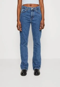 Marc O'Polo DENIM TROUSERS HIGH WAIST LOOSE LEG REGULAR LENGTH - Flared Jeans - Multi/vintage Mid Blue