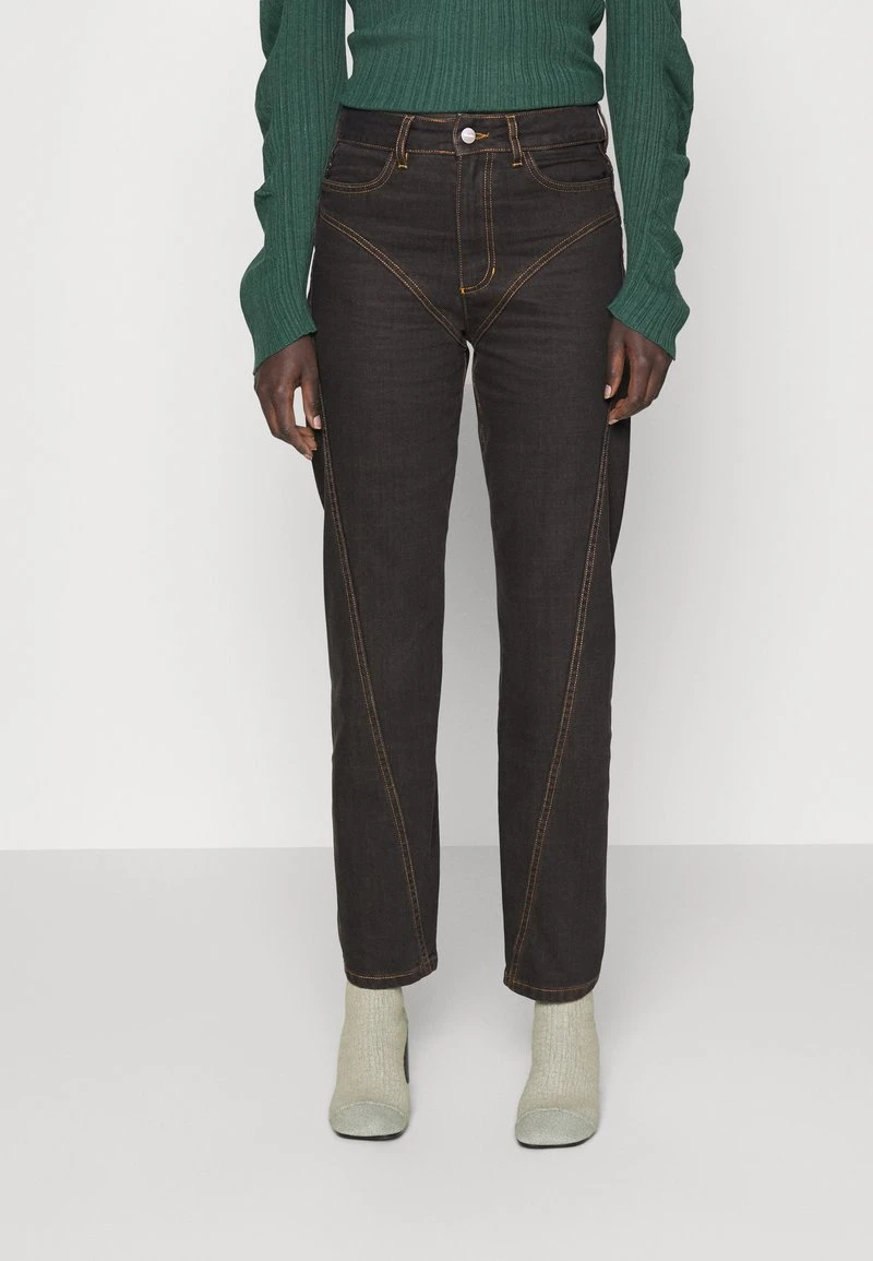 Holzweiler TROUSERS - Jeans Straight Leg - Brown