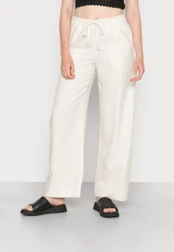 WEEKDAY MIA TROUSERS - Stoffhose - Off White