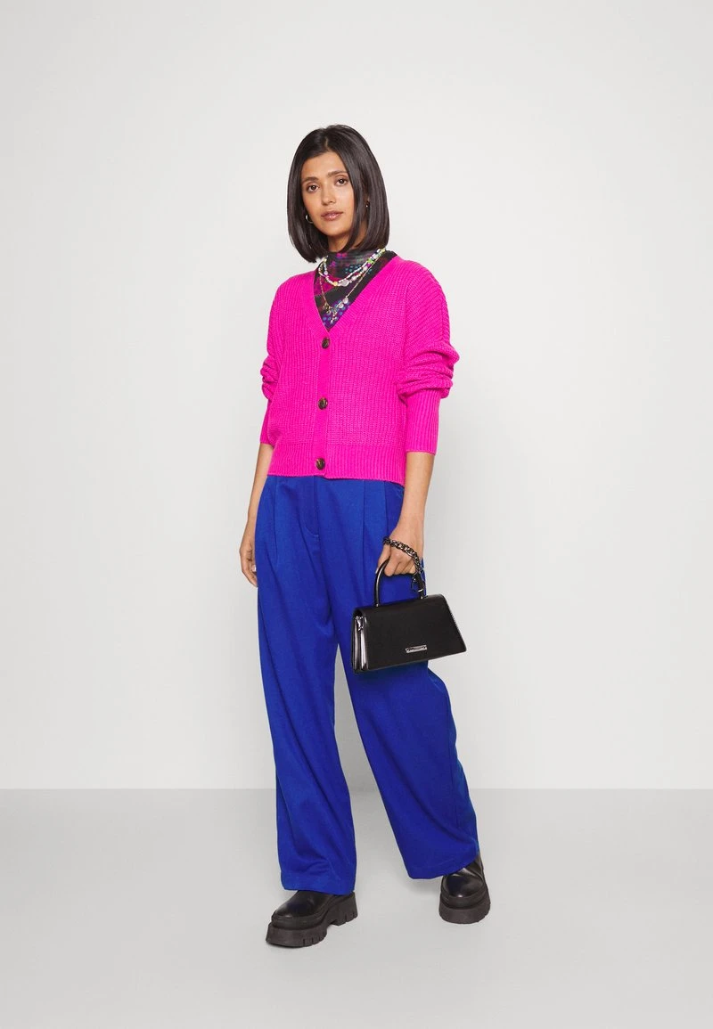 Monki GINNY TROUSERS - Stoffhose - Blue Dark – Bild 2